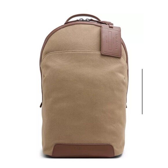 Ted Baker Other - Ted Baker London $295 Xaden Cotton and Leather Backpack NWT